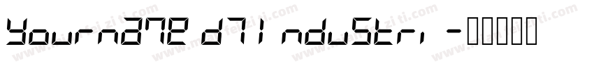 Yourname D7 Industri字体转换
